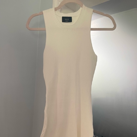 Sleeveless Ribbed Mini Dress - Picture 4 of 4